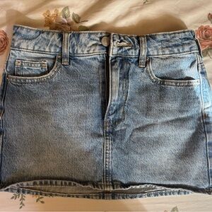 Pacsun Blue Denim Mini Skirt